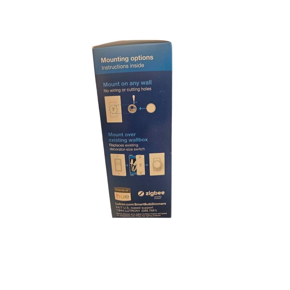 Lutron Aurora Wall Switch (Works with Hue) NWT - Picture 2 of 4
